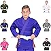 Elite Sports Kids BJJ GI, GIS for Youth Jiu Jitsu IBJJF Children’s Lightweight Brazilian Jiujitsu Kimono W/Preshrunk Fabric & Free Belt (Blue, C0)