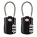 EnGive Master Lock TSA Approved Cable Travel Combination Luggage Locks, 2 Packs