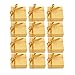 Godiva Chocolatier Chocolate Gold Favor 4 Piece Gift Box, Gold Ribbon, Great as a Gift, Chocolate Birthday Favors, Chocolate Wedding Favors, Chocolate Gift Box, Set of 12
