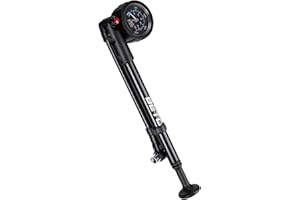 BETO High Pressure Shock Pump - (400 PSI Max) MTB Bike Shock Pump for Fork & Rear Suspension with No-Loss Schrader Valve