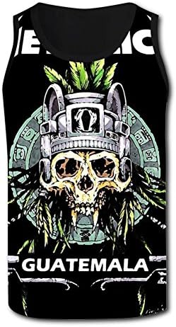 W21df Men Vest Metallica Skeleton Head Tank Top Jersey Comfortable Casual Shirt For Mens