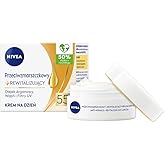 NIVEA Anti-Wrinkle Revitalizing 55+ Day Cream for Mature Skin – Intensive Moisture & Skin Vitality Boost with Argan Oil & Calcium – 50 ml (1.69 fl oz) – Revitalize & Strengthens