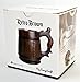 MyFancyCraft Set of 6 Beer Mug 20 OZ - Tankard Mug - Beer stein - Wooden beer mug - Stainless Steel Cup - Handmade Gifts for Men - Fathers Day, Christmas or Birthday Gift Idea - Retro Brown
