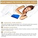 Lumbar Support Pillow, Multifunctional Lumbar Support Cushion for Hip,Sciatica and Joint Pain Relief,Orthopedic Side Sleeper Bed Pillow Soft Memory Foam,with Heat Dissipating Gel & Washable Cover