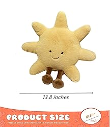JOSON Sun Shaped Plush Toys, Soft Bedside Sofa