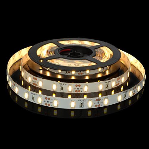 Rayhoo 16.4ft/5m Flexible LED Light Strip 300 Units 5630 LEDs DC12V 60W Light Strips, LED Tape(Warm White Non-waterproof)