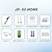Water Flosser with 3 Attachment Tips for Home, Oral Irrigator for Braces and Pulsating Floss with a Water Cup Reservoir and Tongue Cleaner - JP50 Home - Jetpik