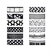 MOEUP 5pcs Dekorative Washi Masking Tape - Each Tape 15mm x 10m