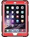 BENTOBEN iPad Air 2 Case, [Hybrid Shockproof Case] with Kickstand Rugged Triple-Layer Shock Resistant Drop Proof Case Cover for iPad Air 2 with Retina Display/iPad 6, Black/Red