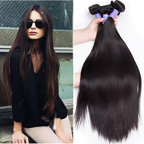 Guangxun Hair 7A Brazilian Straight Hair Weaves 4pcs/lot Virgin Remy Human Hair Bundles Natural Color(14 16 18 20)