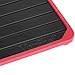 VonShef Defrosting Tray with Red Silicone Border Thaws Frozen Food Faster No Electricity, No Chemicals, No Microwave, Black