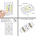 Closet Light Switch- ALECTIDE Battery Operated Night Light Switch 4 Pack Emergency Light for Wall Wireless Mount Under Cabinet, Shelf, Counters,Storage Room Kitchen, Night Reading and More