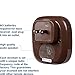 SadoTech Wireless Doorbells for Home, Apartments, Businesses, Classrooms, etc. - 1 Door Bell Ringer & 2 Plug-In Chime Receiver, Battery Operated, Easy-to-Use, Wireless Doorbell w/LED Flash, Brown