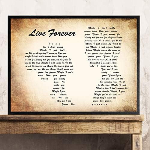 Live Forever Man Cita Con Texto En Ingles Lady Couple Large A3 16 5 X11 7 Amazon Es Oficina Y Papeleria amazon es