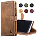 Snakehive Leather Wallet for Samsung Galaxy S8 Plus, Luxury Genuine Leather Wallet with Viewing Stand and Card Slots, Flip Cover Gift Handmade in Europe for Samsung Galaxy S8 Plus - Brown