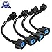 OBD1 to OBD2 Adapter Fuel Injector Conversion Harness Compatible with Honda Acura 1987-2001 Jumper B-D (Pack of 4)