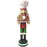 ZaH 15 Inch Christmas Nutcrackers Wooden Ornaments Christmas Decorations Gifts Nutcrackers Puppets, Candy House and Ginger Bread