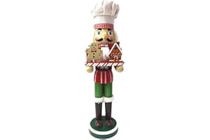 ZaH 15 Inch Christmas Nutcracker Wooden Ornaments Christmas Decorations Gifts Nutcracker Puppets, Candy House and Ginger Bread