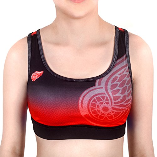 FOCO Detroit Red Wings Gradient Sports Bra Extra Small
