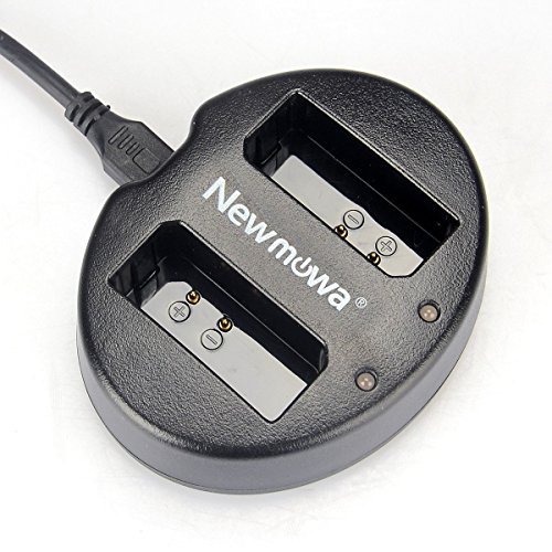 Newmowa Dual USB Charger for Canon LP-E10 and Canon EOS Rebel T3, T5, T6, T7, 1100D, 1200D, 1300D, 2000D, 4000D, Kiss X50, Kiss X70(LP-E10 Dual USB Charger)