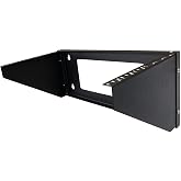 Kenuco 19 Inch Steel Vertical Rack and Wall Mountable Server Rack Mount (Black-6U)