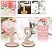 Meetory 1 to 20 Wooden Table Numbers with Holder Base,Wedding Birthday Party Table Decoration