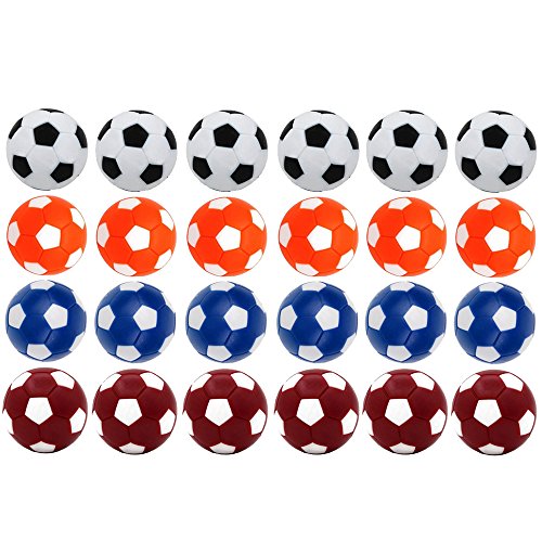 Croing Foosball Balls ,Table Soccer Replacement Balls, Colorful 36mm Official Tabletop Game Balls (24 PCS) - Thumbnail 6