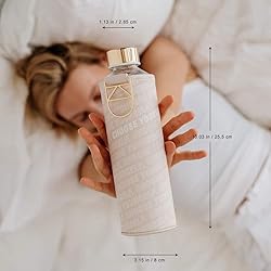 EQUA Glass Water Bottle with Faux Leather