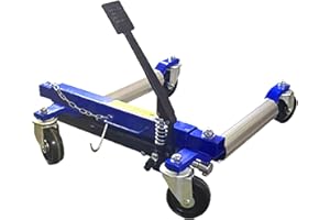Heavy Duty Hydraulic Car Wheel Dolly Loading Dolly with Foot Pedal, 2200 Lbs Capacity Car Dolly, Wheel Jacks for Cars, Vehicl