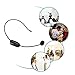 Eyoyo 2.4G Wireless Microphone Headset Stage Wireless MIC with 3.5mm Plug Receiver Black