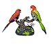 Haktoys Singing Chirping Birds with Penholder and Mini Drawer - Battery Operated Realistic Bird Motion & Sound (Batteries Included) Great Office Desk and Room Accessory