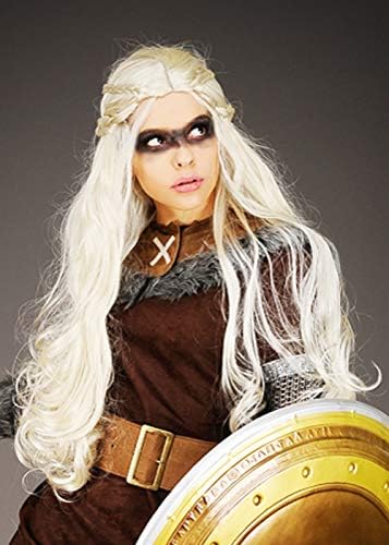 Magic Box Womens Lagertha Style Long Blonde Viking Wig: Amazon.es: Juguetes y juegos