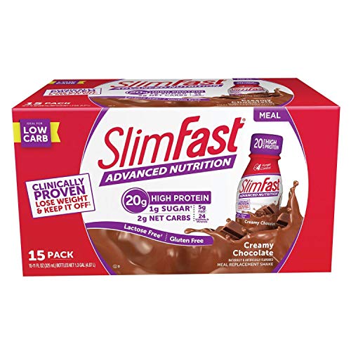 Amazon Com Slimfast Advanced Chocolate Milk 11 Fluid Ounce 15 Per Case Grocery Gourmet Food