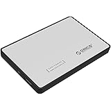 ORICO 2588US3 Tool Free Screw-Less USB 3.0 2.5-inch External Hard Drive Enclosure Adapter Case for HDD SSD SATA Drive - Silver