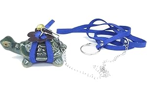 Bonaweite Turtle Leash Small Pets Turtle Leash and Harness Pet Tortoise Leash Walking Rope for Turtle Supplies Adjustable Control Rope for Outdoor Walking Training Blue