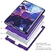 iPad Air/5 Case, AICOO Kids Proof Soft Rubber Shockproof Case Hard Bumper Cover with 360 Degree Rotatable Kickstand and Hand Strap, Portable Shoulder Strap Case for iPad Air/iPad 5, Purple