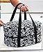 Slow Cooker Carrier - Insulated Travel Bag with Handle & Lid Lock - Black Damask