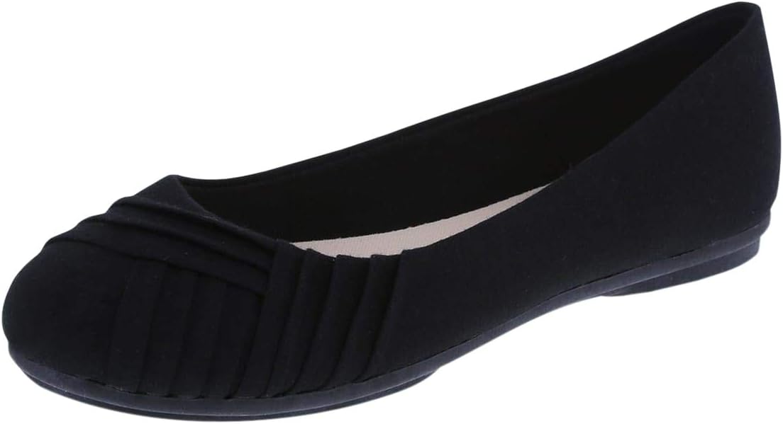 Lower East Side Women's Black Women's Bree Pleated Flat 5 Regular