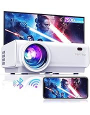 Projector WiFi,TOPTRO 7500 Lumen Bluetooth Video Projector,Support 1080P Home Projector,200" Display,HiFi Speaker Compatible with TV Stick/Phone/Laptop/PS4/SD/USB/VGA/HDMI