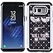 Galaxy S8 Plus Case, Nuomaofly [Creative] Studded Rhinestone Crystal Bling Hybrid Armor Defender Protective Case Cover for Samsung Galaxy S8 Plus (Black)