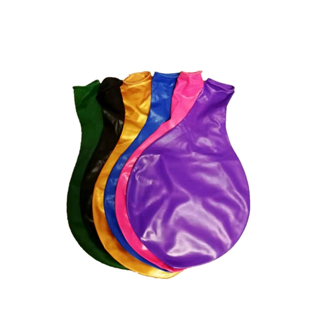 CHSYOO Pack of 6 Giant Jumbo Latex Balloons Diameter 36 Inches 90 cm Large Colourful Balloon for Decoration Purple Green Black Golden Blue Pink