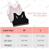 Flintronic 4 Pack Sports Bra Unpadded Crop Top Girls Youth 8-12 view 6