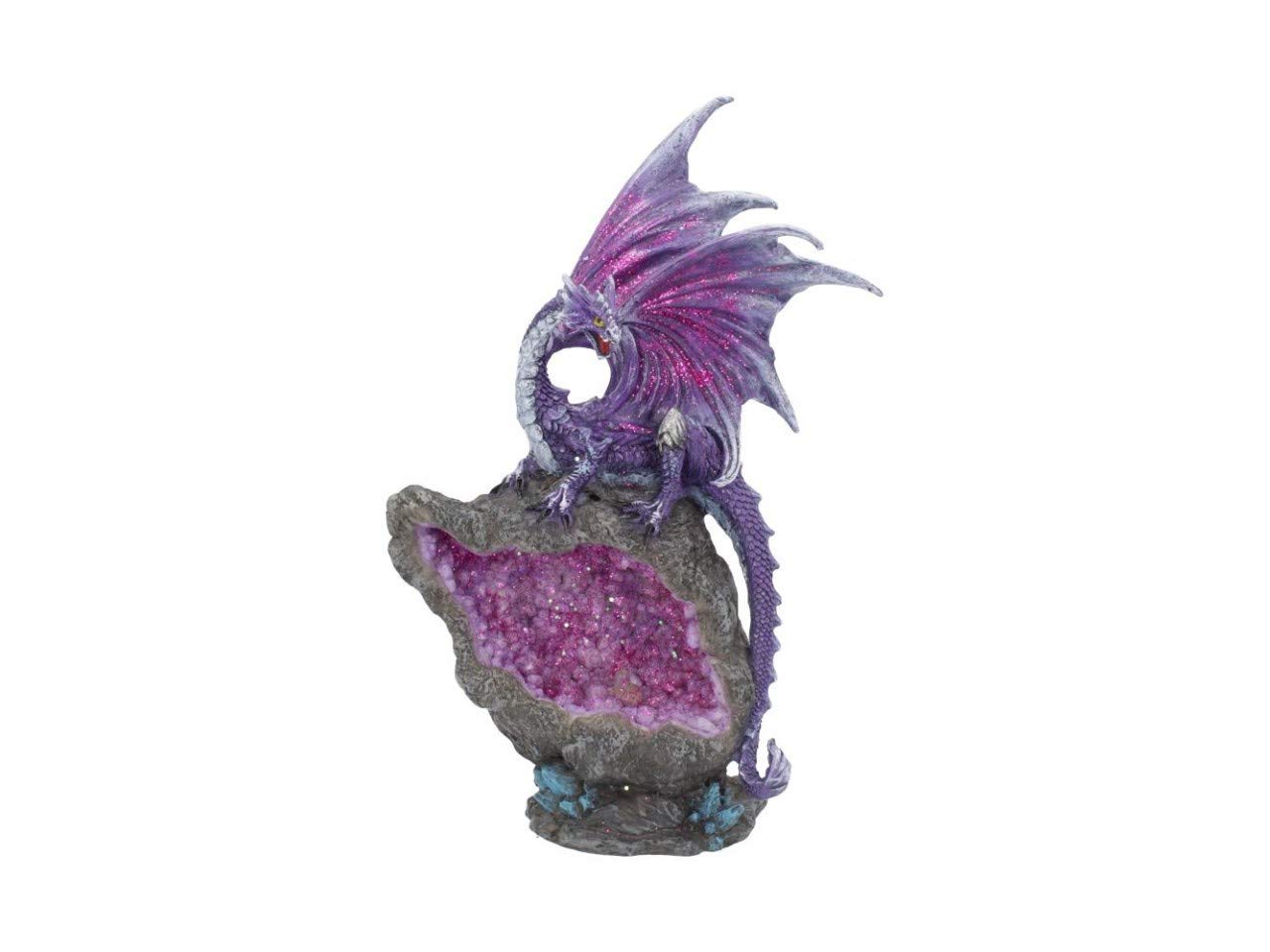 Nemesis Now Amethyst Custodian Dragon Figurine, Purple, 22cm