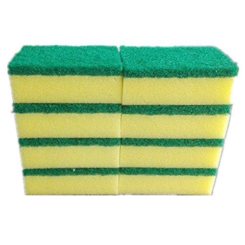 Sponge Scouring Pads - Pack of 8- Lasting Kitchen Sponge Scrubber - Dishwashing Sponges