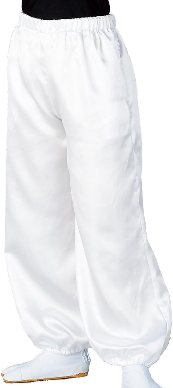 Amazon よさこい 祭り ズボン パンツ 白 ロング丈 裾絞り 大人 543 レディース 通販