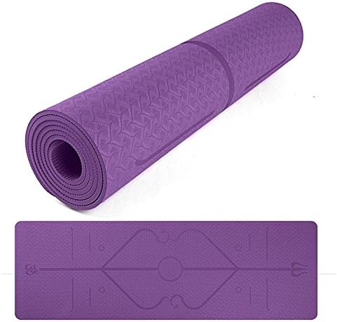 ARCADIAW TPE Body Line Yoga Mat for Yoga/Fitness Training with Size:72"x 26" Thickness 1/4.