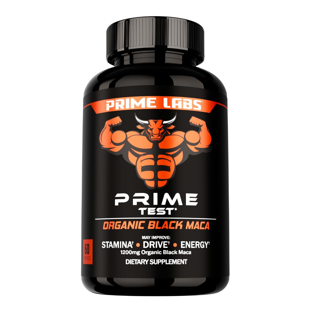 Prime Test Organic Black Maca