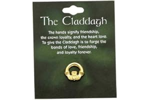 Cathedral Art unisex adult Cathedral Art Abbey CA Gift Claddagh Lapel Pin Carded, Gold, One Size US