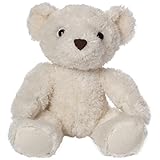 Bears For Humanity Baby Organic White Teddy Bear Plush Stuffed Animal. 7 Inches. One Is Donated To A Child In Need For Each One Purchased
