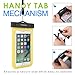 MoKo Waterproof Phone Pouch, Cellphone Case Dry Bag with Armband & Lanyard Compatible with iPhone X/Xs/Xr/8 Plus/8/7/6S Plus, Samsung Galaxy S9 Plus/S9/Note 9/Note 8 - Yellow